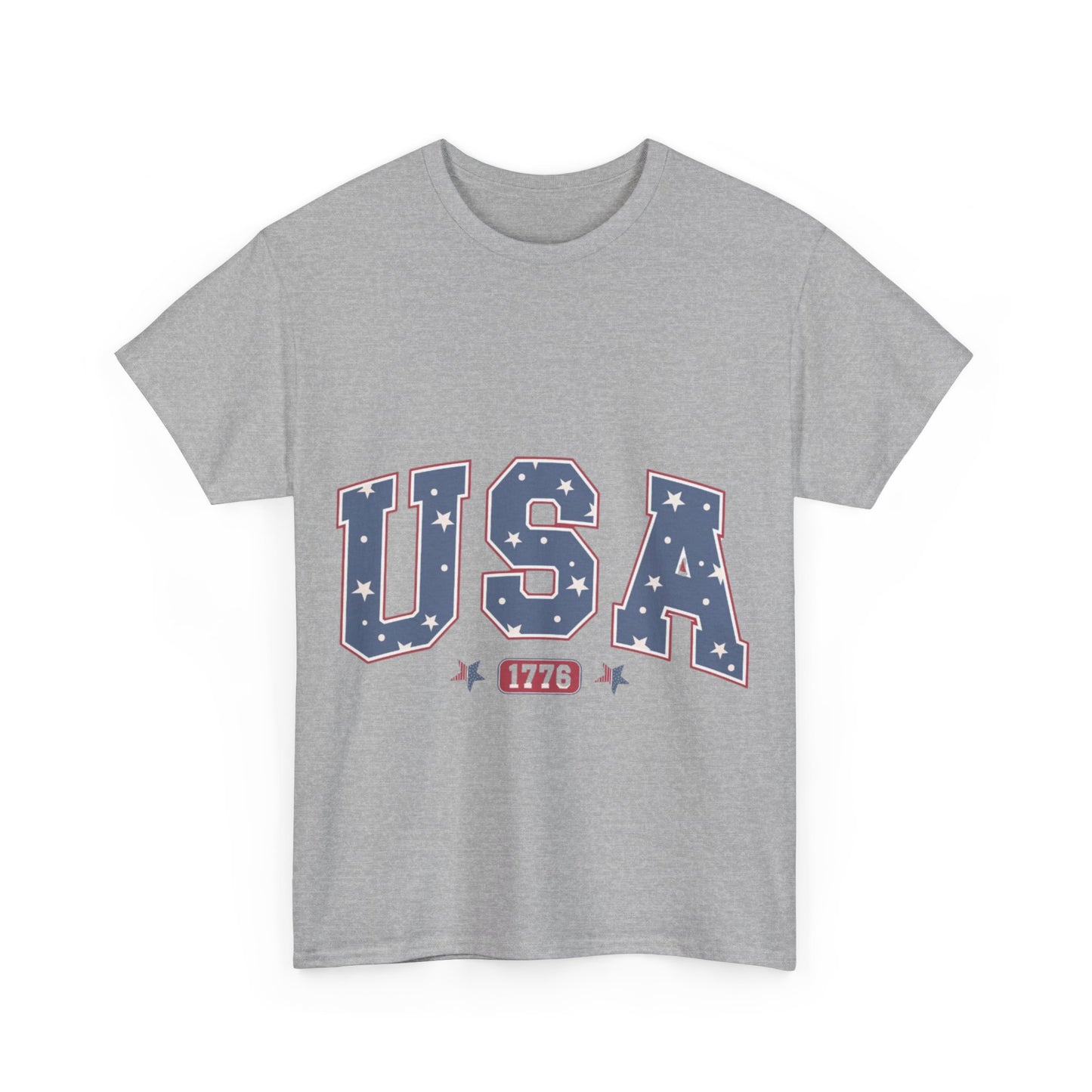 "Rock Your 4th: Iconic USA 1776 Comfort Colors Shirt – Trendy Red, White & Blue Style!" (Size S - 5XL Available)